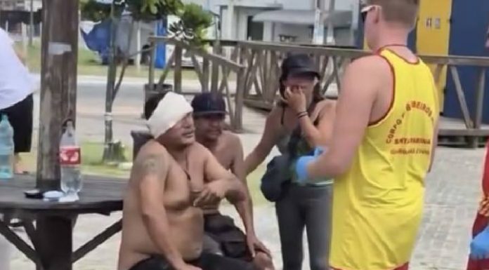 VIDEO Briga entre moradores de rua termina em agressão brutal a pedradas em Navegantes