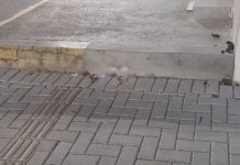 Morador denuncia desnível perigoso em calçada de Balneário Piçarras