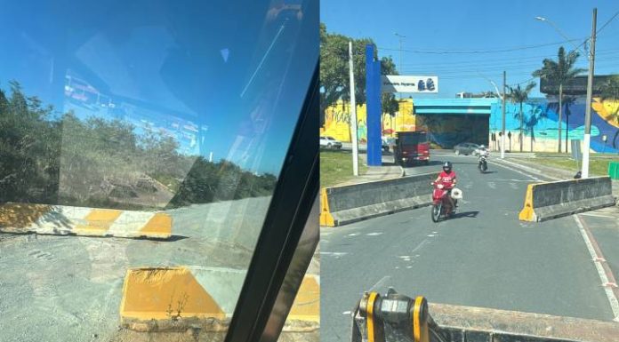Acessos ao interior de Balneário Piçarras são bloqueados para tráfego de veículos pesados