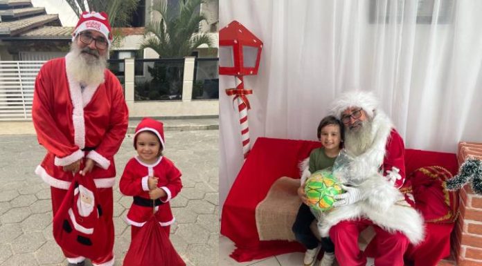 VIDEO Papai Noel Solidário leva brinquedos e doces a crianças carentes de Penha