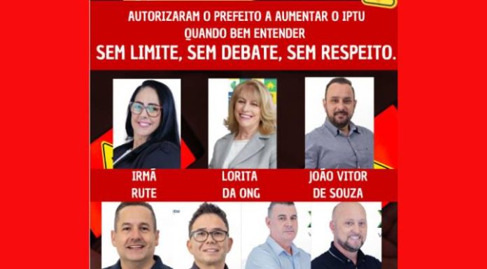 Reajuste do IPTU em Itapema gera revolta e críticas à base governista na Câmara Municipal