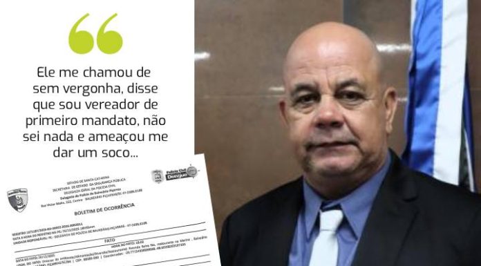 Vereador de Piçarras, Sandro Irmão é xingado e ameaçado no restaurante da Marina na Avenida Beira Mar