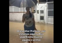 VIDEO “É vergonha atrás de vergonha”: vereadora Adriana Drica denuncia alagamentos e cobra prefeito Tiago Baltt após ruas voltarem a encher