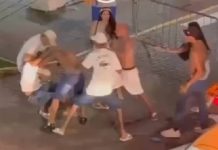 Pancadaria marca Réveillon em Piçarras e cena viraliza nas redes