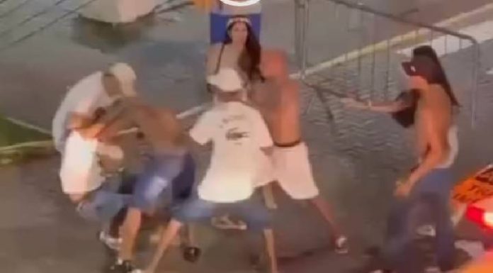 Pancadaria marca Réveillon em Piçarras e cena viraliza nas redes