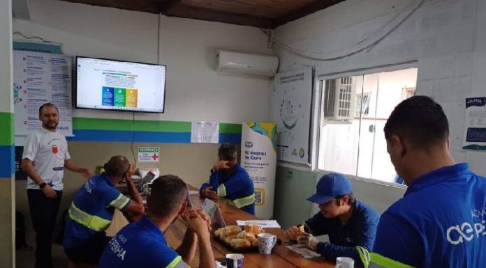 Aegea Santa Catarina faz treinamentos diários de segurança com colaboradores