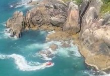 Homem desaparece após acidente com jet ski em Porto Belo