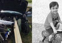 Guard-rail atravessa BMW e mata criança de 5 anos de Maringá que estava de férias em SC
