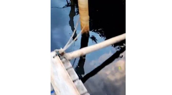 Novas denúncias em Piçarras mostram água escura e possível contaminação do Rio