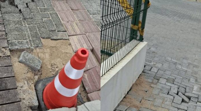 ELEFANTE BRANCO Parque linear de Piçarras antes de inaugurar já está detonado; obra está atrasada e piso cedendo