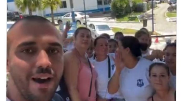 VIDEO Funcionários denunciam atraso salarial e cobram repasse de empresa Minister contratada pela Prefeitura
