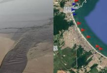 Conasa ‘caga na cabeça’ do povo em Itapema e deixa Meia Praia totalmente imprópria para banho