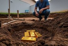 Homem tenta fazer uma piscina em casa e encontra ouro avaliado em R$ 4 milhões no quintal
