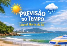 Previsão do tempo: segunda-feira deve ser de sol e calor com algumas nuvens no litoral de SC