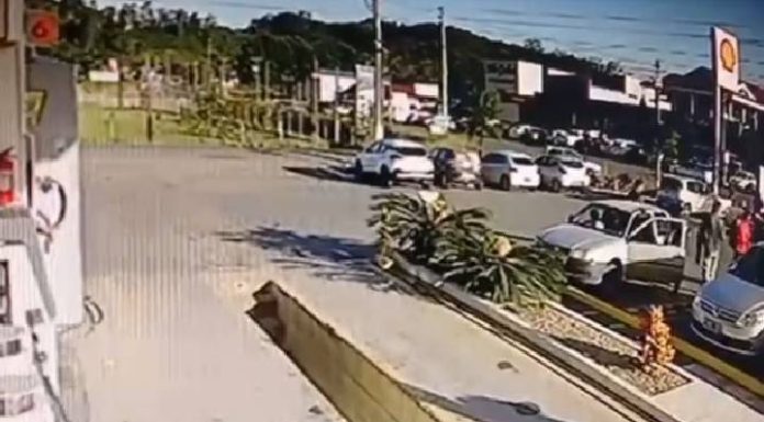 VIDEO Policial de folga age rápido e impede tentativa de homicídio em Luiz Alves
