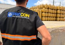 Distribuidora de gás é interditada em fiscalização do Procon em Piçarras