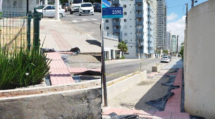 Obra mal executada na Itacolomi levanta suspeita de desperdício de dinheiro público em Piçarras