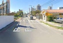 Rua Alexandre Guilherme Figueiredo, em Piçarras estará interditada nesta terça-feira das 8h às 12h