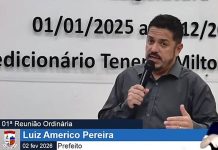 Prefeito Luizinho participa da primeira sessão da Câmara Municipal e destaca pacote de R$ 23 milhões em obras