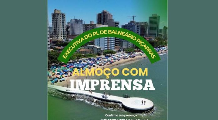 Executiva do PL de Balneário Piçarras promove almoço institucional com a imprensa