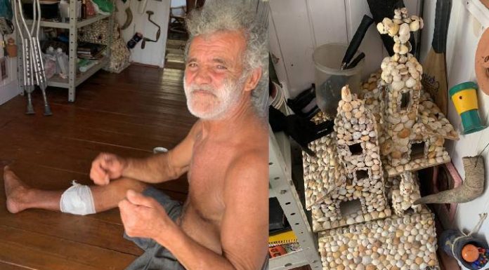 Bento, do Zé do Vinho, sofre com amputação e tenta vender capelinhas para sobreviver após novo acidente