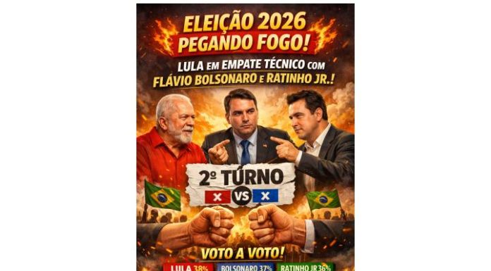 ELEIÇÃO 2026 PEGANDO FOGO! Lula empata tecnicamente com Flávio Bolsonaro e Ratinho Jr., diz Paraná Pesquisas
