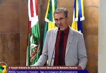 VIDEO Bira Andrade questiona local do Carnaval 2026 na tribuna da Câmara de Balneário Piçarras