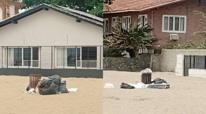 Lixo e até veículos circulando na faixa de areia de Piçarras expõem velhos problemas na Barra Sul