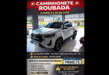 Caminhonete é roubada no bairro Itacolomi, em Balneário Piçarras