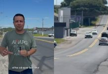 VIDEO Vereador Tibeco destaca início da sinalização na Variante e reforça cobrança por mais segurança