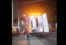 Acidente entre motocicletas deixa entregadora ferida na variante de Penha