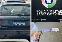 Operações da PM em Balneário Piçarras resultam em veículo recuperado, drogas apreendidas e prisão por homicídio