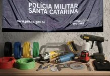 PM de folga frustra furto de madrugada e prende suspeito com fios e ferramentas em Itacolomi