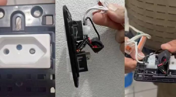 Câmera escondida em tomada é descoberta dentro de banheiro de empresa em SC