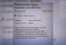 “Igreja em Joinville com 300 fiéis à venda por R$ 80 mil” volta a viralizar e gera polêmica nas redes