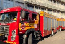 Incêndio atinge gabinete do prefeito de Itajaí e causa correria na manhã desta quarta