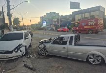 Motorista é agredido após colisão entre três carros na SC-414 em Penha