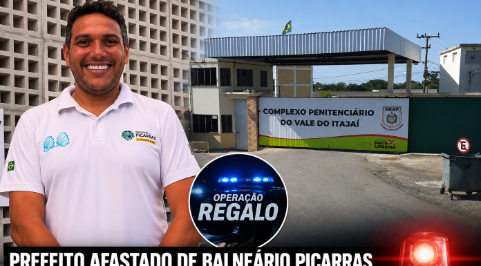 Prefeito de Balneário Piçarras já está em SC e segue para presídio em Itajaí