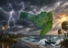 Frente fria provoca temporais e vento de até 90 km/h em SC neste sábado