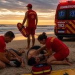 Susto no feriado mobiliza bombeiros após afogamento na Praia do Ervino em São Francisco do Sul