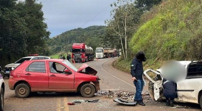 Policial penal morre em batida frontal no Oeste de SC; motorista embriagado é preso em flagrante