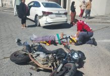 Motociclista fica ferido após colisão com carro em Penha