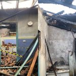 Fogo começa perto de fogão a lenha e destrói parte de casa em São João Batista