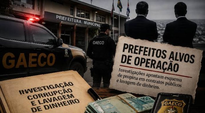CASA CAIU! Prefeito Tiago Baltt e prefeito de São João Batista são alvo de Operação Bomba do GAECO por esquema milionário de propina