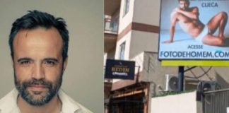 Prefeitura de Balneário Camboriú manda retirar outdoor com homem de cueca