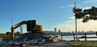 Revitalização da Praça do Coreto já está em andamento em Penha