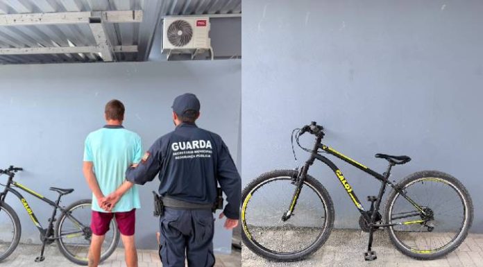 Guarda Patrimonial identifica autor de furto e recupera bicicleta da vítima
