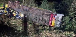 Tragédia na SC-492: acidente com ônibus deixa 3 mortos e dezenas de feridos no Oeste de SC