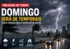 Domingo será de temporais em Santa Catarina; Defesa Civil alerta para chuva intensa e rajadas de vento