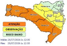 Defesa Civil orienta população sobre previsão de temporais e reforça canais de emergência